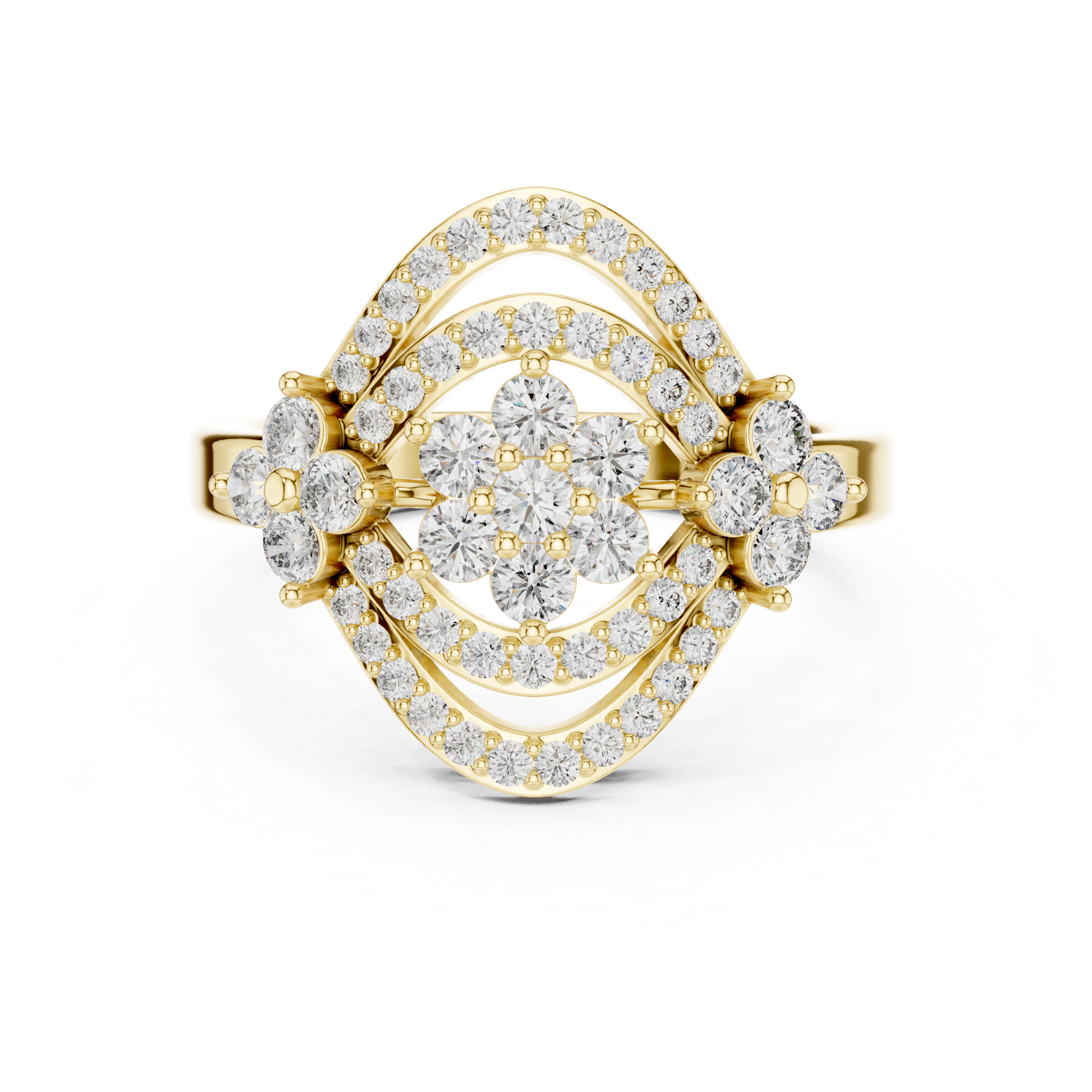 The Seraphina Concentric Oval Ring