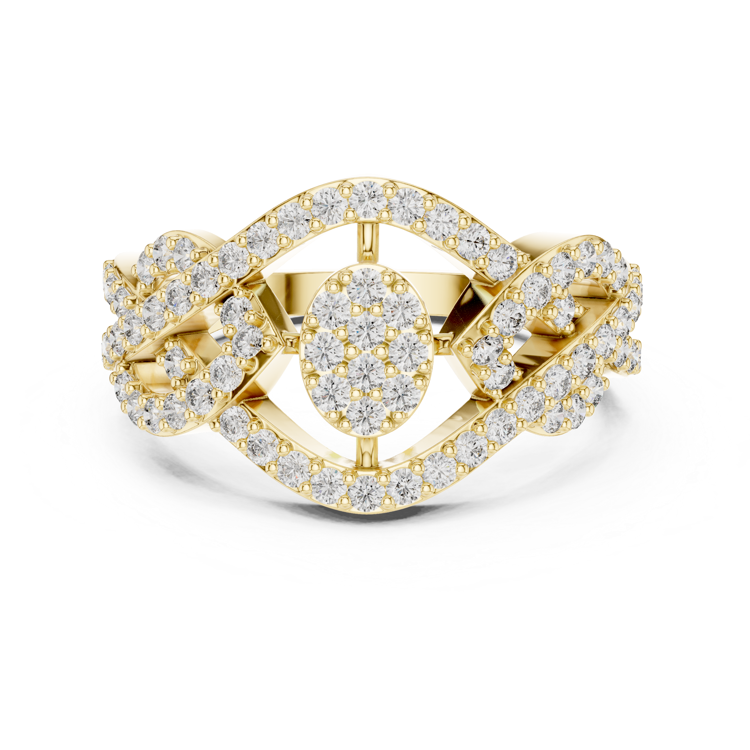 The Solstice Weave Diamond Ring