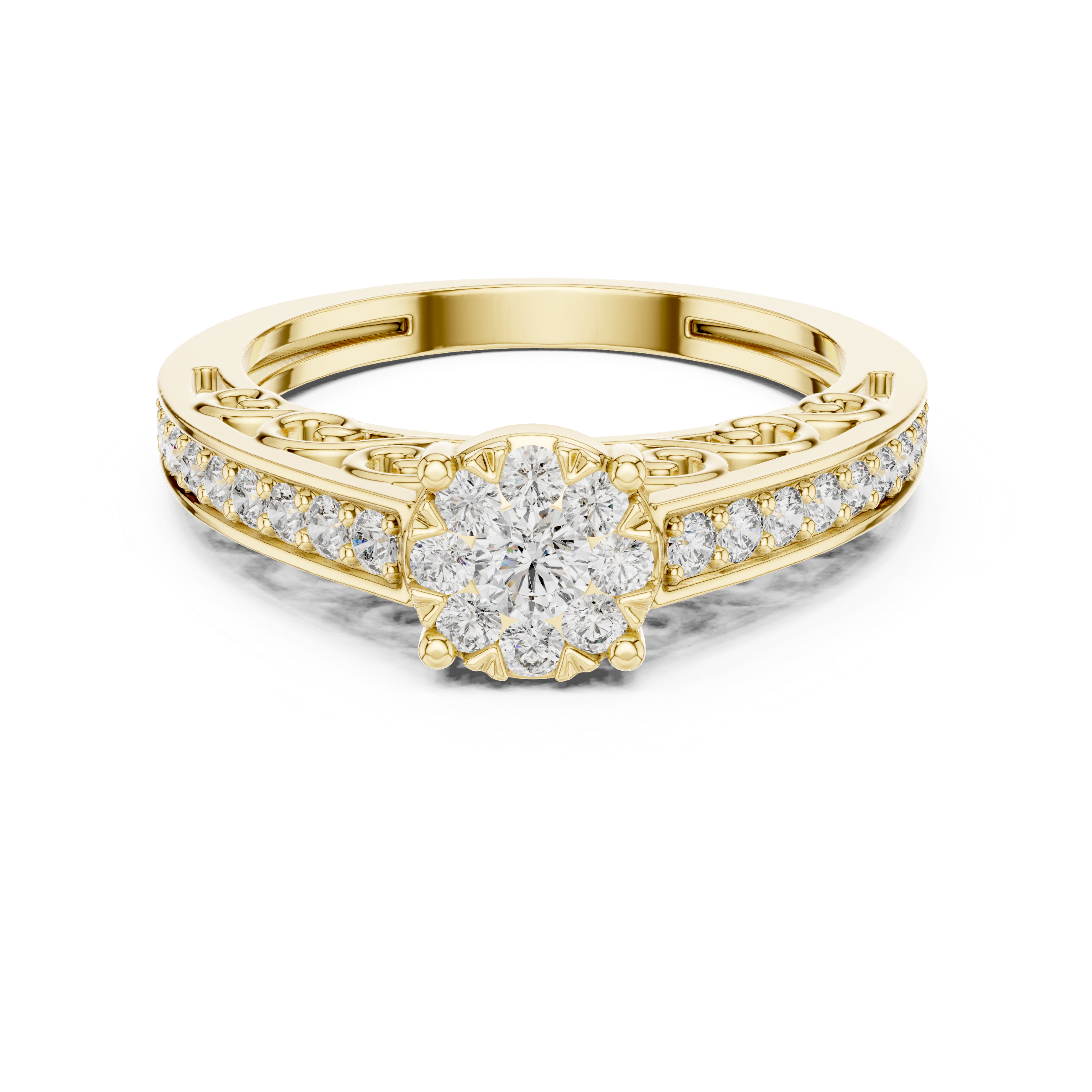 The Auralia Filigree Diamond Ring