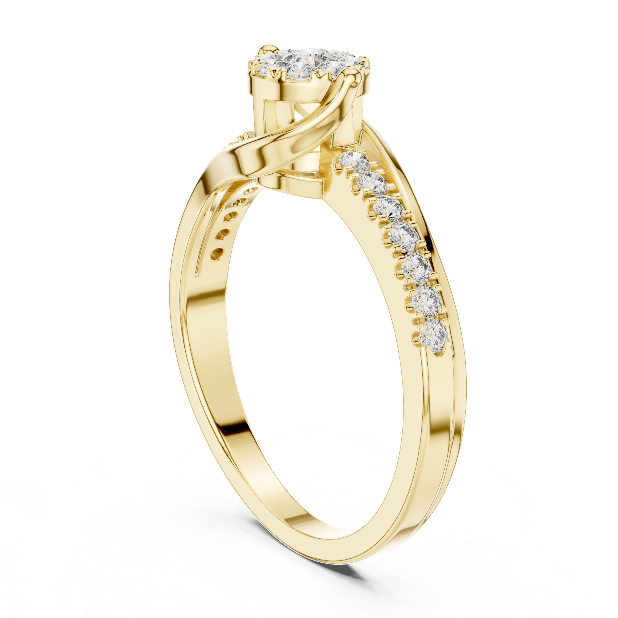Serpentine Embrace Swirl Ring