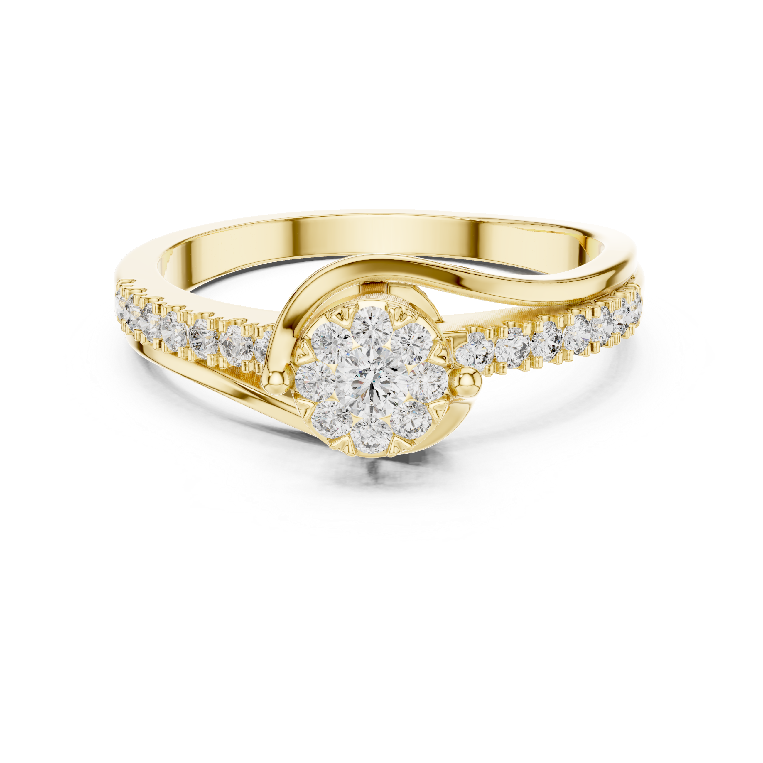 Serpentine Embrace Swirl Ring