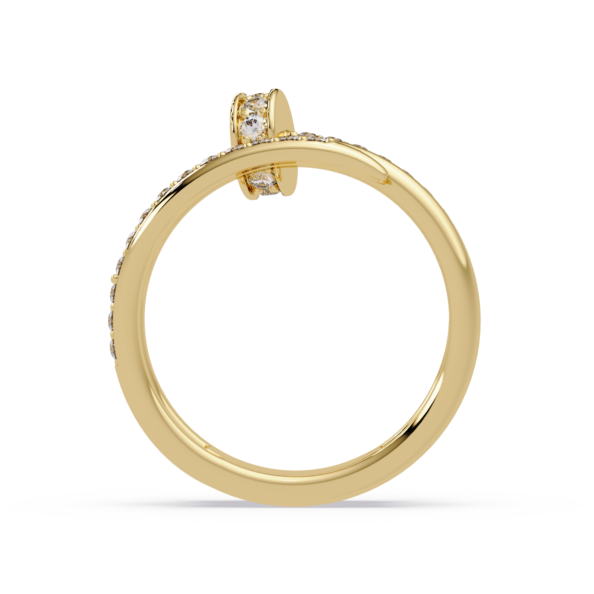 Imperial Spiral Nail Statement Ring